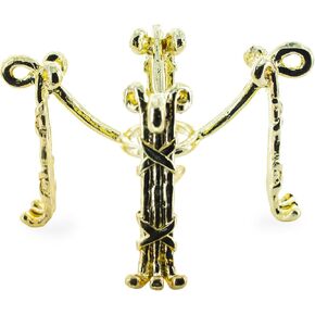 BestPysanky Four-legged Gold Tone Metal Egg Sphere Stand Holder Display