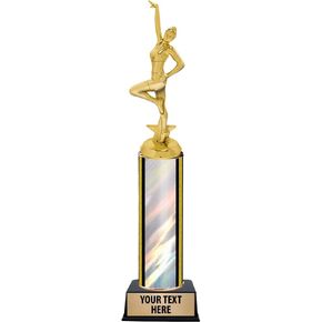 11" Contemporary Dance Trophies - Contemporary Dance Silver Trophy Awards Prime