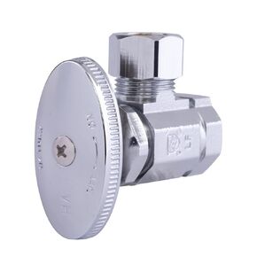 Hausen 1/2 in. FIP Inlet x 1/2 in. O.D. Compression Outlet Multi-Turn Angle Valve, 5-Pack