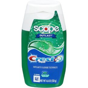 Crest Complete Plus Scope Minty Fresh Liquid Gel Toothpaste 4.6 oz (Pack of 2)