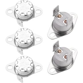 uxcell KSD301 Thermostat 145°C/293°F 10A Normally Closed N.C Adjust Snap Disc Temperature Switch for Microwaves,Oven,Coffee Maker 5 Pcs,Ceramic Material in Kuwait