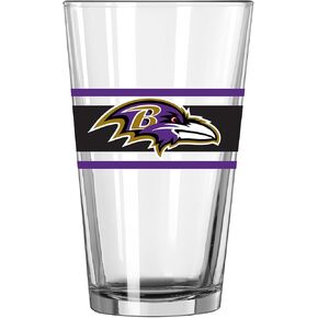 logobrands Baltimore Ravens 16oz. Stripe Pint Glass