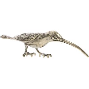 Veemoon Brass Bird Figurines Metal Hummingbird Ornaments Mini Desktop Bird Statue Decor Feng Shui Animal Decor Golden Bird Model for Home Office Collectible Art Sculpture