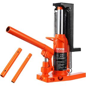 VEVOR Hydraulic Toe Jack, 10 Ton On Toe Toe Jack Lift, 20 Ton On Top Lift Capacity Machine Jack, 1.2-7.5 in Toe Height, 12.6-18.9 in Top Height, Air Hydraulic Claw Jack for Machinery, Industry