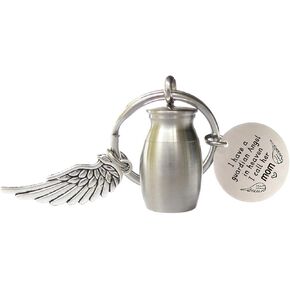 Mom Memorial Keychain Loss of Mother Sympathy Gift in Memory of Mom Small Cremation Urn Keepsakes for Ashes for Mom