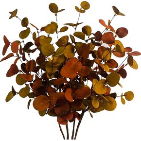 8Pcs Fall Floral Stems, 29.5" Fall Leave Stems with Berry Autumn Berry Floral Picks Branches for Vase Autumn Wedding Centerpieces Harvest Thanksgiving Home Fall Decor