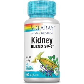 SOLARAY Kidney Blend SP-6 | Herbal Blend w/Cell Salt Nutrients to Help Support Healthy Kidney Function | Non-GMO, Vegan (1 Pack)