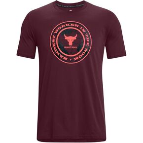 Under Armour UA PJT Rock Glove SS Men's Training T-Shirt, Dark Maroon / / / Blitz Red