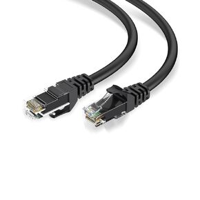 Cat 6 Ethernet Cable, 10Gbps Support UTP Cat 6 Cable, Cat6 High Speed Cable for Router, Modem, PS4/5, Xbox, Gaming, 16ft, Black