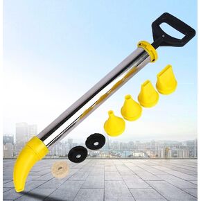 Mortar Pointing Grouting Gun Mortar Sprayer Applicator Stainless Steel Cement Caulking Gun Cement Caulking Pump with 5 Nozzle