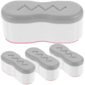 4Pcs White Toilet Seat Bumpers Universal Cover Lifter Gasket Toilet Lid Seat Buffer Spacers with Strong Adhesive for Toilet Cover Adhesive Bidet Attachments Bidet and Bidet Parts (4.5 x 1.7 x 2 cm)
