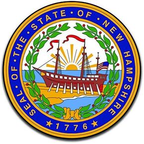 New Hampshire State Seal (2 Pack) Vinyl Decal Sticker - Car Truck Van SUV Window Wall Cup Laptop - Two 5 Inch Decals - MKS0916