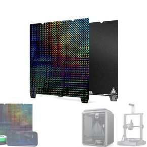 Creality Double-sided Printing “Stars" Platform 235*235mm (Glossy PET + Coated PEI), Without soft magnetic sticker, 3D Printer Platform for K1/Ender-3 V3/SE/KE/S1/3 S1Pro/3/3 Pro/3S/3V2/5/5S/5Pro