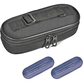 Upgraded Insulin Cooler Travel Case, Diabetic Travel Bag for Insulin Pens with Digital Thermometer Display, Insulated Medicine Carrying Case with 2 TSA Approved Ice Packs