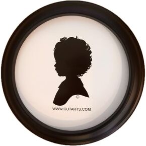 Round Black 8" Picture Frame