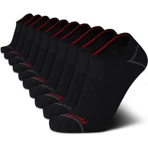 Reebok Men's Low Cut Socks - 10 Pack Stretch Performance Basic No Show Socks - Flat Athletic Socks for Men (Shoe Size 6-12.5)