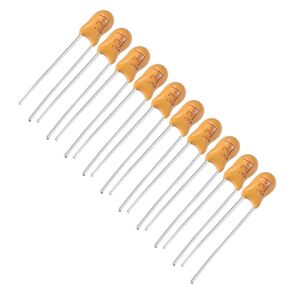 uxcell 2.2uF Tantalum Capacitor, 25V 2 Pin Yellow Radial Electrolytic Capacitor Dipped Tantalum Bead Capacitors 20pcs