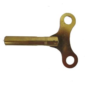 Brass Blessing : Extra Long Universal Brass Clock/Watch Key - Key for Mechanical Clock : (No. 5-2.75 X 1.75 Inches)