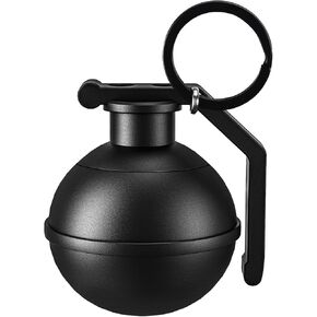 Tactical Pill Holder with Keychain, Durable Aluminum Small Pill Case, Compact Waterproof Vitamin Container for Travel, EDC, Outdoor Activities - Black