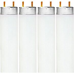 Luxrite F17T8/865 17W 24 Inch T8 Fluorescent Tube Light Bulb, 6500K Daylight, 1350 Lumens, G13 Medium Bi-Pin Base, LR20755, 4-Pack