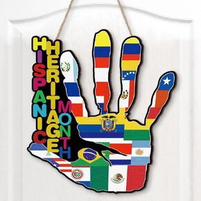 علامة باب أمامية لشهر التراث الإسباني، علامة تعليق خشبية إسبانية لشهر التراث اللاتيني لشهر المزرعة الريفي، فن جداري لدول لاتينية، ديكور ثقافي للمنزل والمطبخ والفصول الدراسية in Kuwait