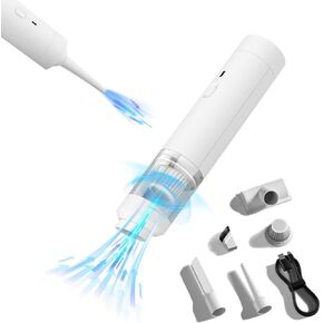 19000Pa 4 in 1 Cordless Handheld Vacuum Cleaner with Brushless Motor High Power Air Duster Air Pump Portable and Rechargeable Vacuum Cleaner with Multi-Nozzles for Home Office Pet Keyboard