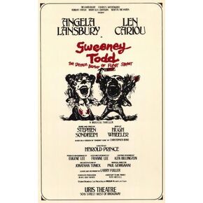 Sweeney Todd Poster Broadway Theater Play 11x17 Len Cariou Angela Lansbury Victor Garber MasterPoster Print, 11x17