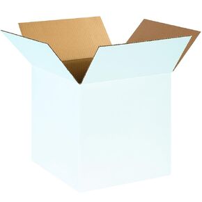 Ship Now Supply SN141414W Corrugated Boxes, 14"L x 14"W x 14"H, White (Pack of 25)