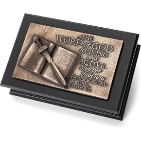 Lighthouse Christian Products Word of God Sword Bronzelike Finish 8.25 x 4 Hand-Cast Resin Mounted Sculpture