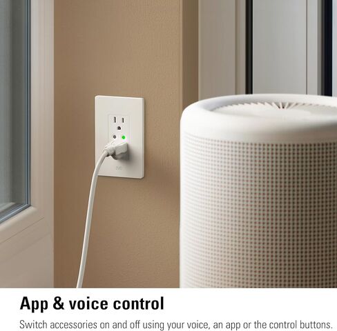 Eve Energy Outlet (Matter) - منفذ ذكي ومقياس طاقة، تطبيق وتحكم صوتي، بدون جسر، خيط، يعمل مع Apple Home، Alexa، Google Home، SmartThings، خصوصية 100%، يتطلب جهاز توجيه بحدود الخيط in Saudi Arabia
