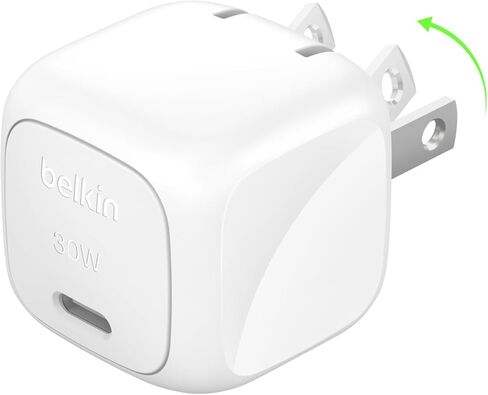 شاحن حائط مكعب Belkin BoostCharge بقدرة 20 واط، توصيل طاقة USB-C شحن سريع لهواتف Apple iPhone 15، 15 Plus، 15 Pro، 15 Pro Max، 14، 14 Pro، 14 Pro Max، Samsung Galaxy S24، iPad، AirPods والمزيد - أبيض in Kuwait