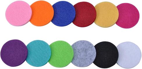 100 Pcs Pieces Reusable pad Essential Oil Diffuser Locket Diffuser for Essential Oils Diffuser for car Refill Pads for Diffuser Necklace Diffuser Necklace Pads air Outlet Padding in Saudi Arabia