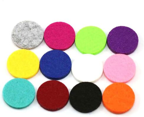 100 Pcs Pieces Reusable pad Essential Oil Diffuser Locket Diffuser for Essential Oils Diffuser for car Refill Pads for Diffuser Necklace Diffuser Necklace Pads air Outlet Padding in Saudi Arabia