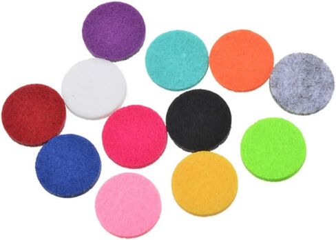100 Pcs Pieces Reusable pad Essential Oil Diffuser Locket Diffuser for Essential Oils Diffuser for car Refill Pads for Diffuser Necklace Diffuser Necklace Pads air Outlet Padding in Saudi Arabia