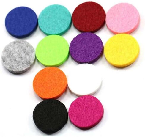 100 Pcs Pieces Reusable pad Essential Oil Diffuser Locket Diffuser for Essential Oils Diffuser for car Refill Pads for Diffuser Necklace Diffuser Necklace Pads air Outlet Padding in Saudi Arabia