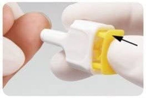 Safety Lancets, Sterile, Push-Button, 28 Gauge Needle, 1.5 mm, 200 Count, 1 Pack,200.0 Count, White in Saudi Arabia