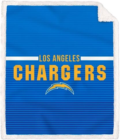 بطانية من البوليستر اللدنة مع شعار Los Angeles Chargers مع شيربا in Kuwait