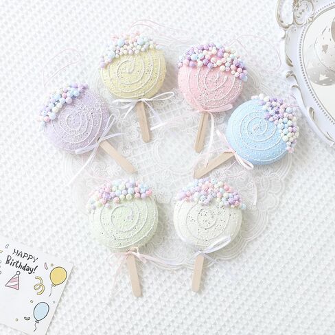 عيد الميلاد مصاصة الحلي 6 قطعة لون الباستيل الحلوى تعليق شجرة الكريسماس الحلي مجموعة لعيد الميلاد شجرة لوازم الحفلات in Kuwait