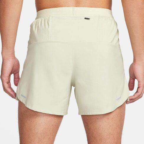 Nike Stride Men's Dri-FIT 5" Brief-Lined Running Shorts (Olive Aura/Dark Stucco, DM4755-371) in Saudi Arabia