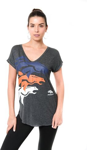 Ultra Game NFL Womens Super Soft Modal Vintage V-Neck T-Shirt in Saudi Arabia