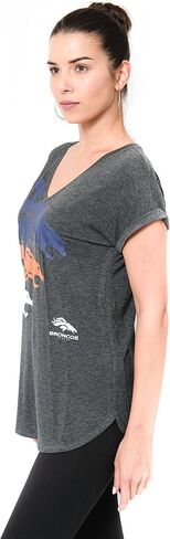 Ultra Game NFL Womens Super Soft Modal Vintage V-Neck T-Shirt in Saudi Arabia