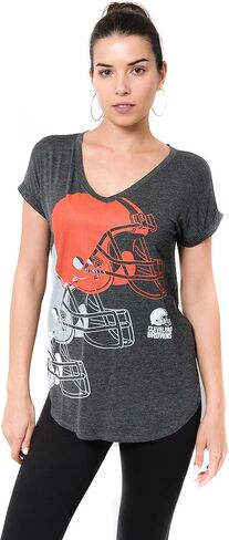 Ultra Game NFL Womens Super Soft Modal Vintage V-Neck T-Shirt in Saudi Arabia