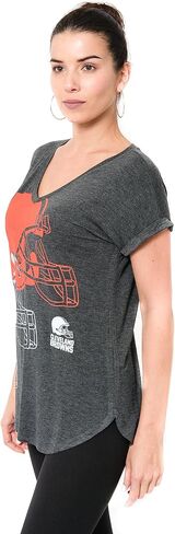 Ultra Game NFL Womens Super Soft Modal Vintage V-Neck T-Shirt in Saudi Arabia