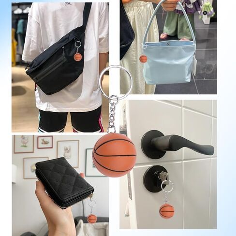 Basketball Soccer Keychain Gifts for Coach Baseball Keyring Accessories for Women Men Party Favors for Boys Girls in Kuwait