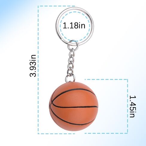 Basketball Soccer Keychain Gifts for Coach Baseball Keyring Accessories for Women Men Party Favors for Boys Girls in Kuwait