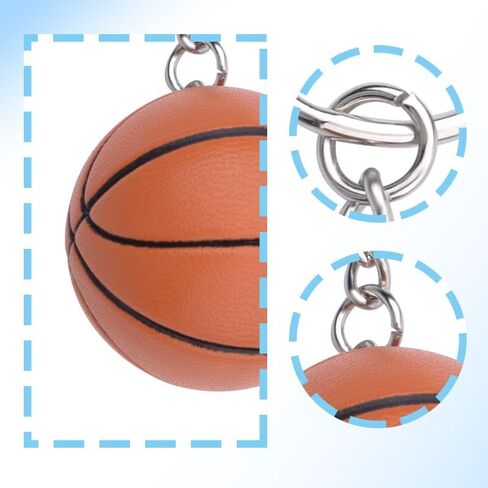Basketball Soccer Keychain Gifts for Coach Baseball Keyring Accessories for Women Men Party Favors for Boys Girls in Kuwait
