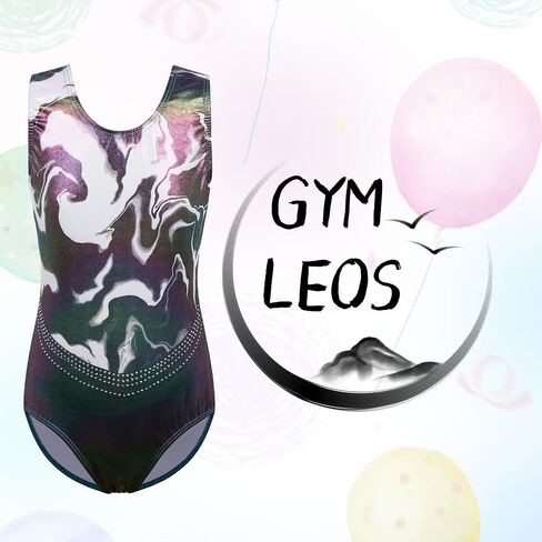 BAOHULU Gymnastics Leotards for Girls with Active Shorts Shiny Diamond Cross Back Kids Tumbling Dance Outfit in Saudi Arabia