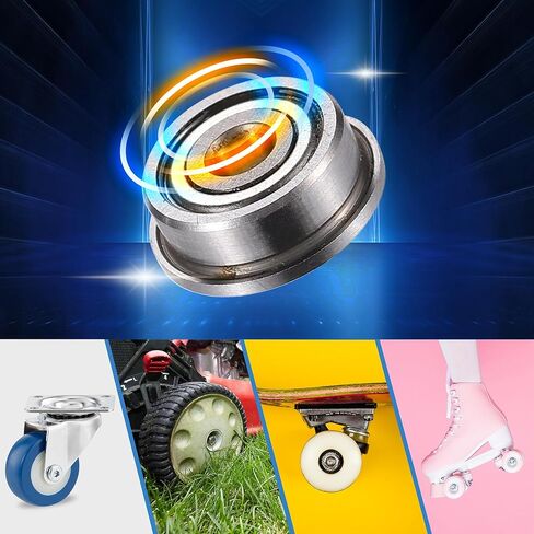 ACROPIX F623ZZ 3x10x4mm درع معدني مزدوج صف واحد محامل كروية ذات حواف عميقة محامل كروية ذات لون فضي - حزمة من 12 in Saudi Arabia