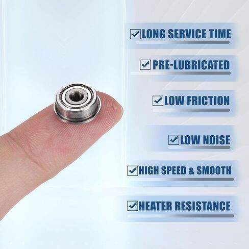 ACROPIX F623ZZ 3x10x4mm درع معدني مزدوج صف واحد محامل كروية ذات حواف عميقة محامل كروية ذات لون فضي - حزمة من 12 in Saudi Arabia