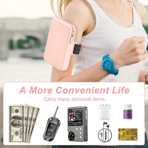 Large Water Bottle Pouch for Stanley Quencher Cup Tumbler, Gym Tumbler Accessories for Women, Waterproof Silicone Pouch, Workout Outdoor Tumbler Pocket for Card, Keys, Cash（Pink） in Saudi Arabia